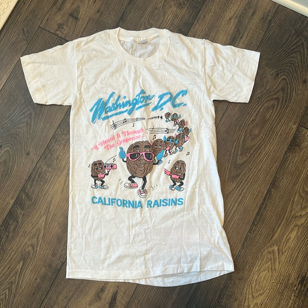 VINTAGE CALIFORNIA RAISINS WASHINGTON DC T-SHIRT